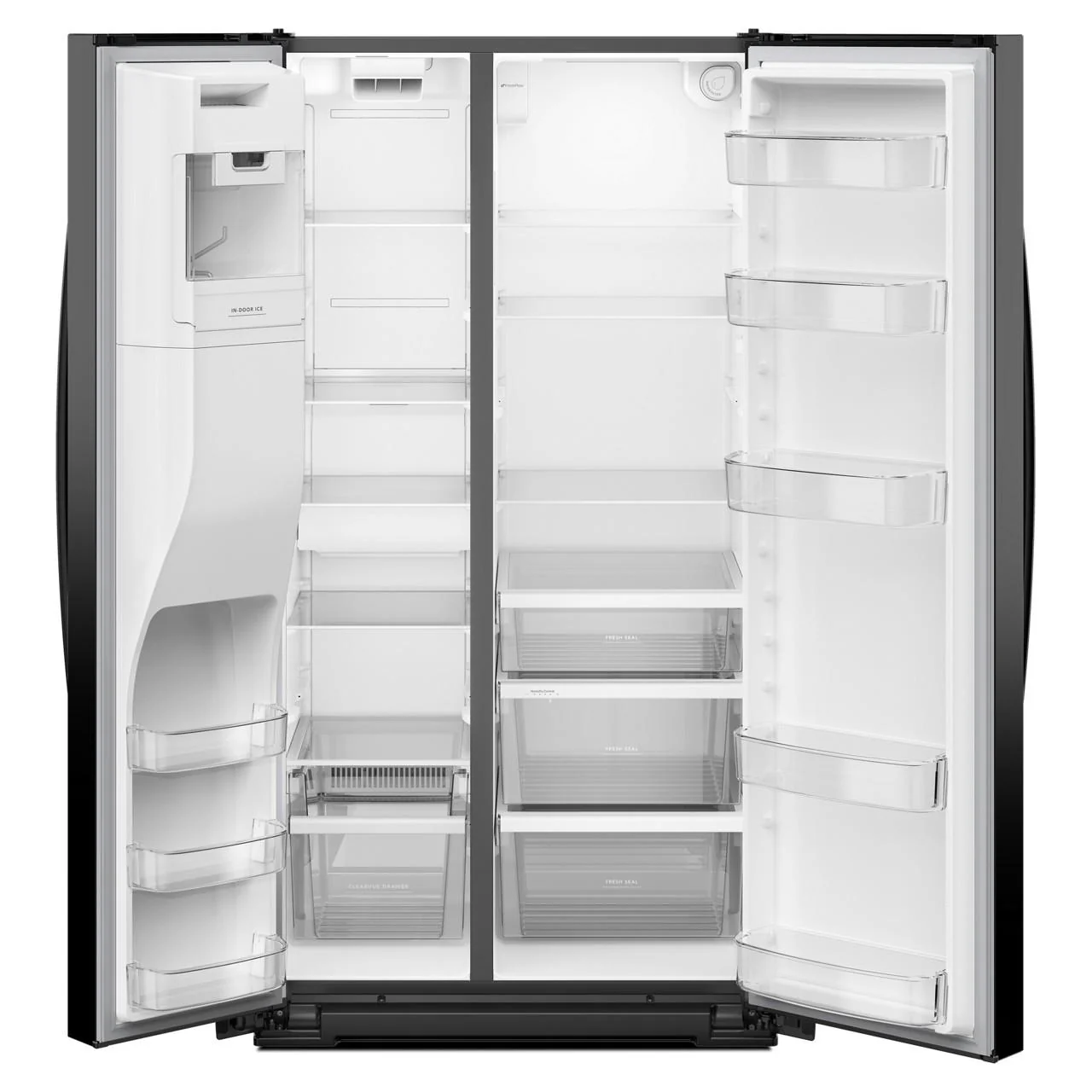 Whirlpool 36-inch, 28 cu. ft. Side-by-Side Refrigerator with Water and Ice Dispenser WRSF5536RV - Image 2