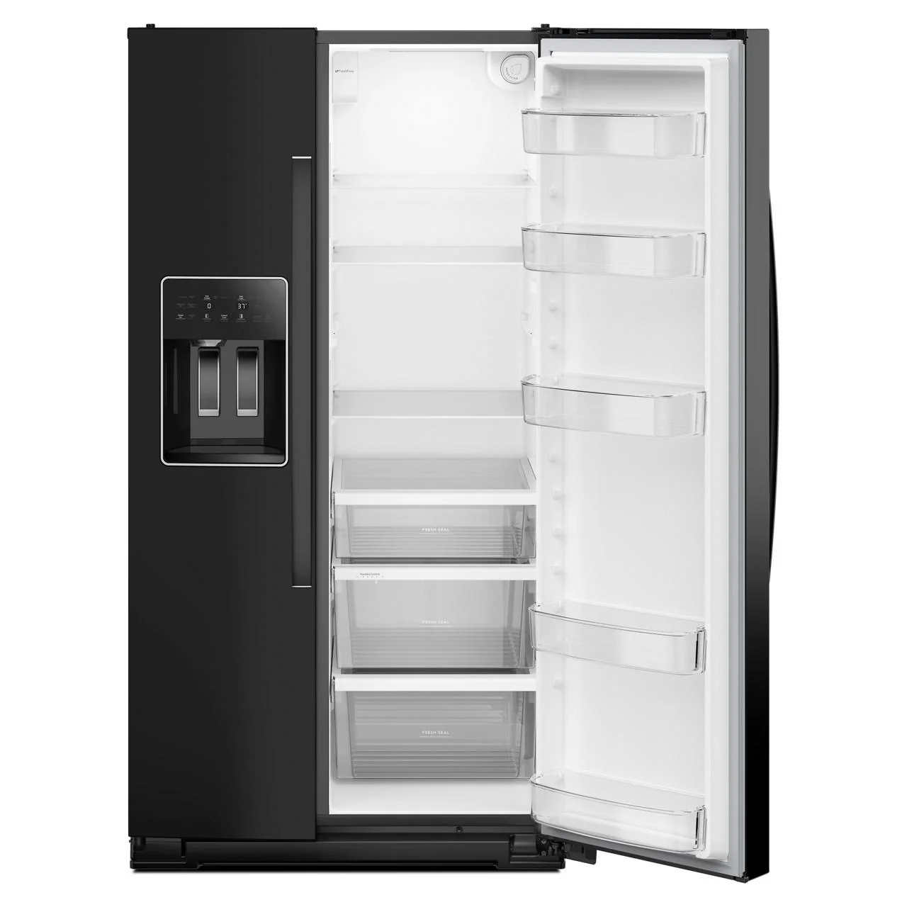 Whirlpool 36-inch, 28 cu. ft. Side-by-Side Refrigerator with Water and Ice Dispenser WRSF5536RV - Image 3